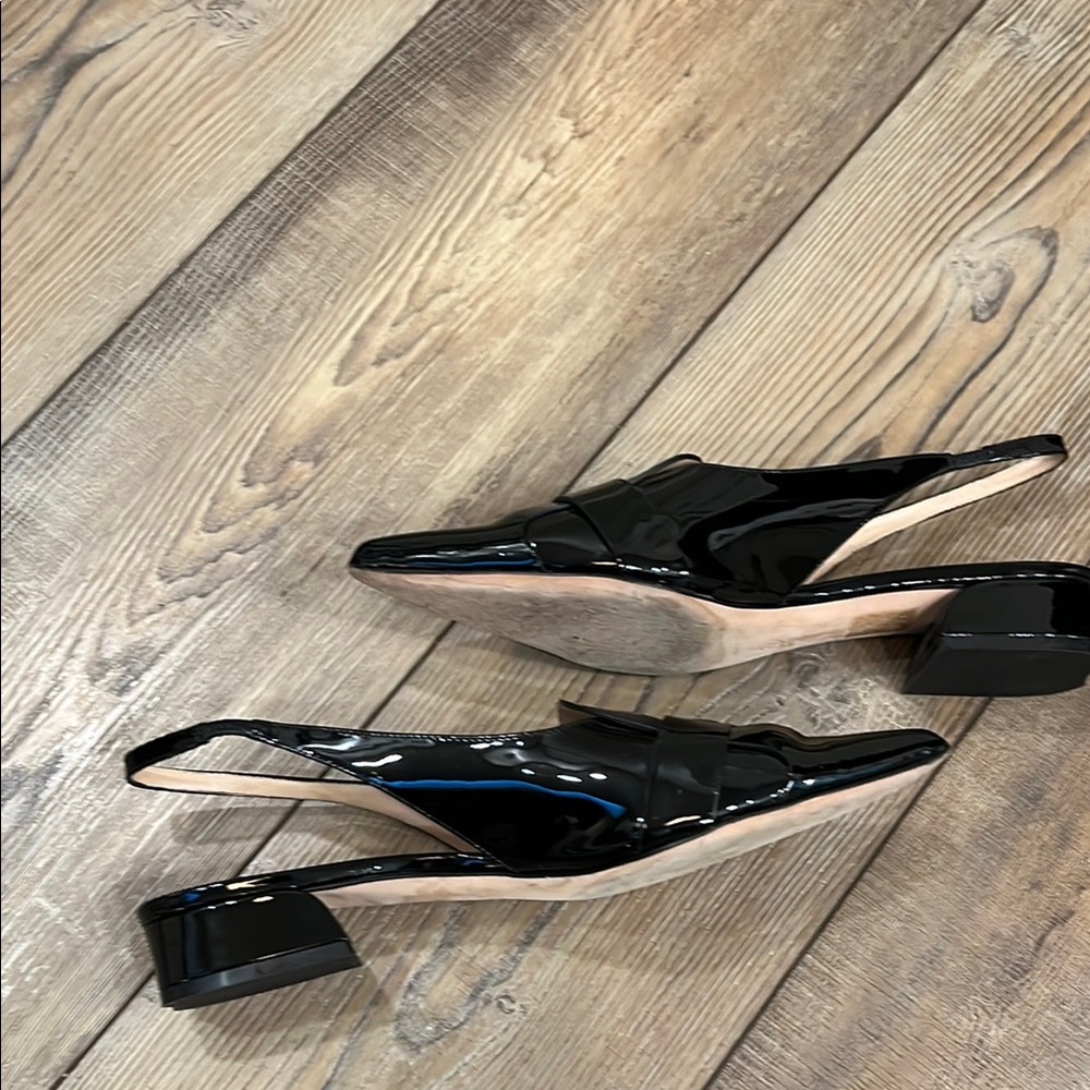 M. Gemi Sirene Black Slingback kitten heel, great condition!  Size 39 - Picture 7 of 8